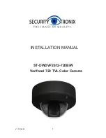 Preview for 1 page of Security Tronix ST-DWDVF2812-720B/W Installation Manual