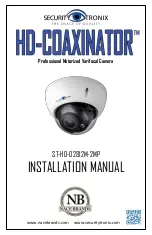 Preview for 1 page of Security Tronix ST-HD-D2812M-2MP Installation Manual