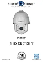 Security Tronix ST-IP2IRPTZ Quick Start Manual предпросмотр