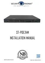 Preview for 1 page of Security Tronix ST-POE24M Installation Manual