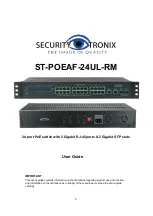 Preview for 1 page of Security Tronix ST-POEAF-24UL-RM User Manual