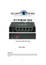 Security Tronix ST-POEAF-S04 User Manual preview