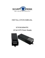 Security Tronix ST-PS12V5A-PTC Installation Manual preview