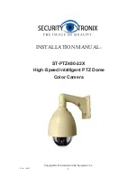 Предварительный просмотр 1 страницы Security Tronix ST-PTZ480-22X Installation Manual