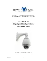 Security Tronix ST-PTZ550-27 Installation Manual preview