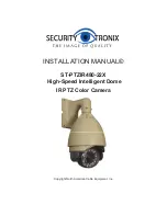 Security Tronix ST-PTZIR480-22X Installation Manual preview