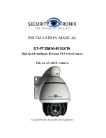 Security Tronix ST-PTZMINI-IR10XTA Installation Manual предпросмотр