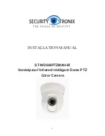 Preview for 1 page of Security Tronix ST-WD600PTZMINI-IR Installation Manual