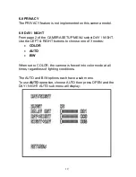 Preview for 19 page of Security Tronix ST-WD650PTZMINI-12X Installation Manual