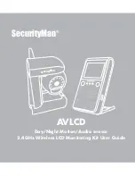 SecurityMan AVLCD User Manual preview