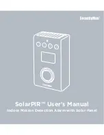 SecurityMan SolarPIR User Manual предпросмотр