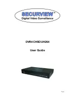 Предварительный просмотр 1 страницы SecurView DVR4CHSOUH264 User Manual