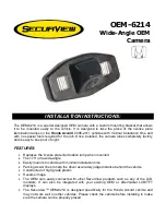 Предварительный просмотр 1 страницы SecurView SecurView OEM-6214 Installation Instructions