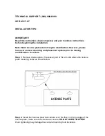 Предварительный просмотр 2 страницы SecurView SV-5110.II Installation Instruction