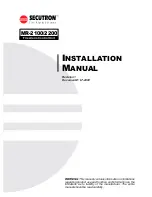 Secutron MODUL-R MR-2100 Installation Manual preview