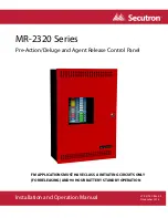 Preview for 1 page of Secutron MR-2320 Series Installation And Operation Manual