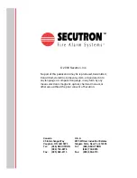 Preview for 60 page of Secutron MR-2900 Installation Manual