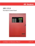 Предварительный просмотр 1 страницы Secutron MR-3318 Installation And Operation Manual