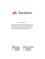 Предварительный просмотр 88 страницы Secutron MR-3318 Installation And Operation Manual