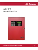 Preview for 1 page of Secutron MR-400 Installation And Operation Manual