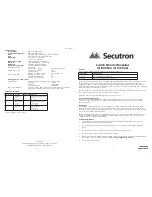 Secutron MRI-101P Installation Instructions preview