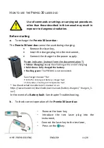 Preview for 11 page of Sedatelec Premio 30 laser duo User Manual