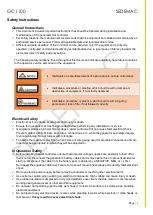 Preview for 3 page of SEDEMAC GC1100 User Manual