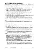 Preview for 8 page of Sedna Aire CM Multi Split Series Installation Manual And User'S Manual