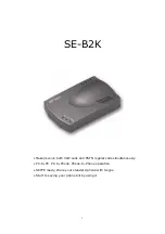 Предварительный просмотр 1 страницы Sedna SE-B2K Manual