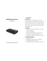 Предварительный просмотр 1 страницы Sedna USB Skype Diverter User Manual