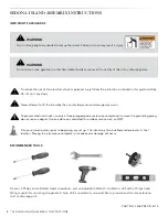 Предварительный просмотр 2 страницы SEDONA Sedona Island Assembly Instructions Manual