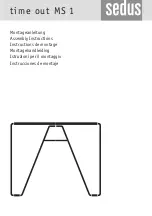 Sedus MS 1 Assembly Instructions предпросмотр