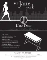 See Jane Work Kate Desk Assembly Instructions Manual предпросмотр