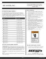 Preview for 1 page of See Water Oil Smart OSD3P-30 Series Installation And Operation Manual