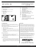 Preview for 3 page of See Water Oil Smart OSD3P-30 Series Installation And Operation Manual