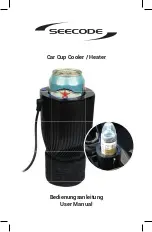 Seecode Car Cup Cooler / Heater User Manual preview