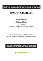 Seedmax ECO Series Owner'S Manual preview