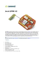 Preview for 1 page of Seeed Arch GPRS V2 Quick Start Manual