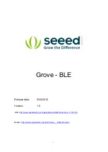 Предварительный просмотр 1 страницы Seeed Grove - BLE Manual