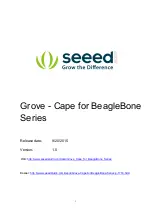 Предварительный просмотр 1 страницы Seeed Grove Cape for BeagleBone Series Manual