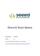 Предварительный просмотр 1 страницы Seeed Grove-Q Touch Sensor Manual