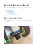 Preview for 1 page of Seeed JetBot Smart Car Wiring Manual