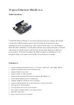 Seeed W5500 Ethernet Shield v1.0 Manual preview