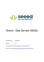 SeeedStudio Grove MQ3 Manual preview