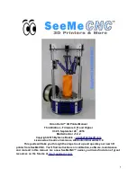 SeeMeCNC orion delta User Manual preview