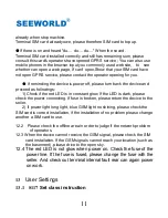 Preview for 11 page of Seeworld S117 User Manual