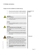 Предварительный просмотр 21 страницы SEF 551.10 Operating Manual