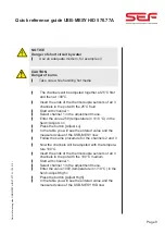 Preview for 9 page of SEF 570.77A Quick Reference Manual