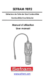 SEFRAM 9892 User Manual preview