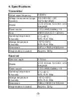 Предварительный просмотр 7 страницы SEFRAM MW9520 Instruction Manual